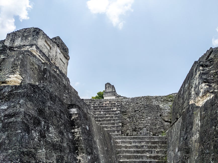 Breathtaking landscapes of Guatemala featuring ancient Mayan ruins amidst lush greenery